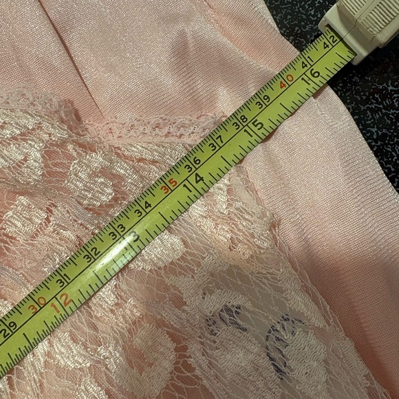 Vintage blush Lace Asymmetrical Slip Small - Picture 5 of 5